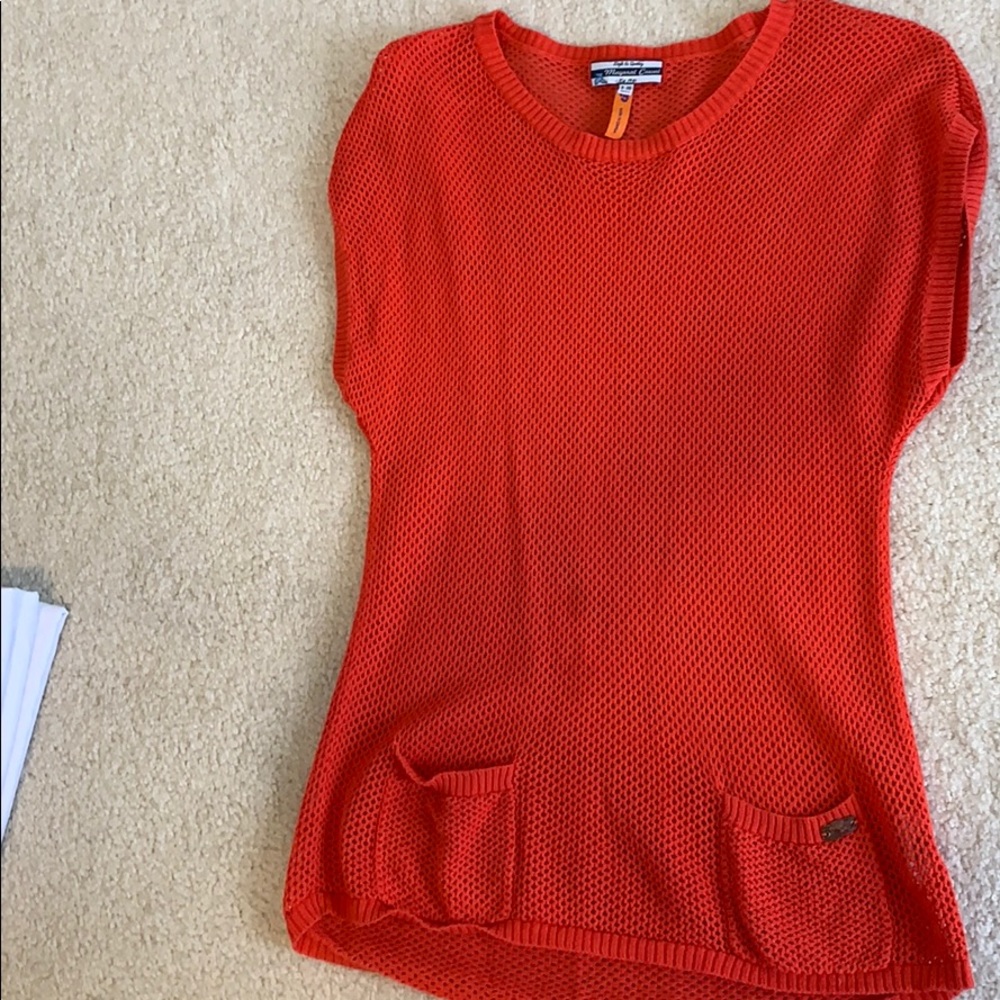 Orange sweater